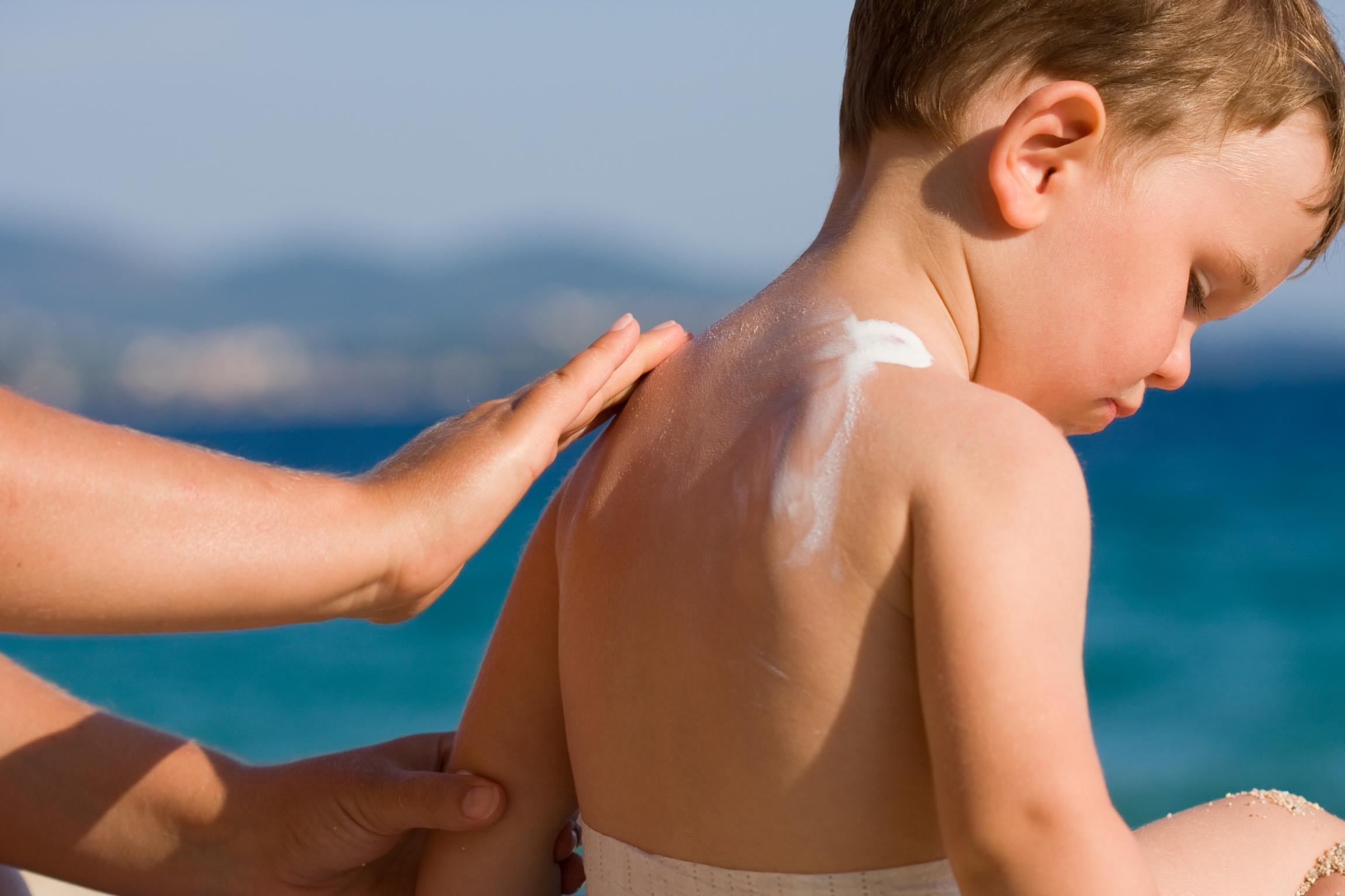 Campaña de protección de la piel de los niños en Fuerteventura