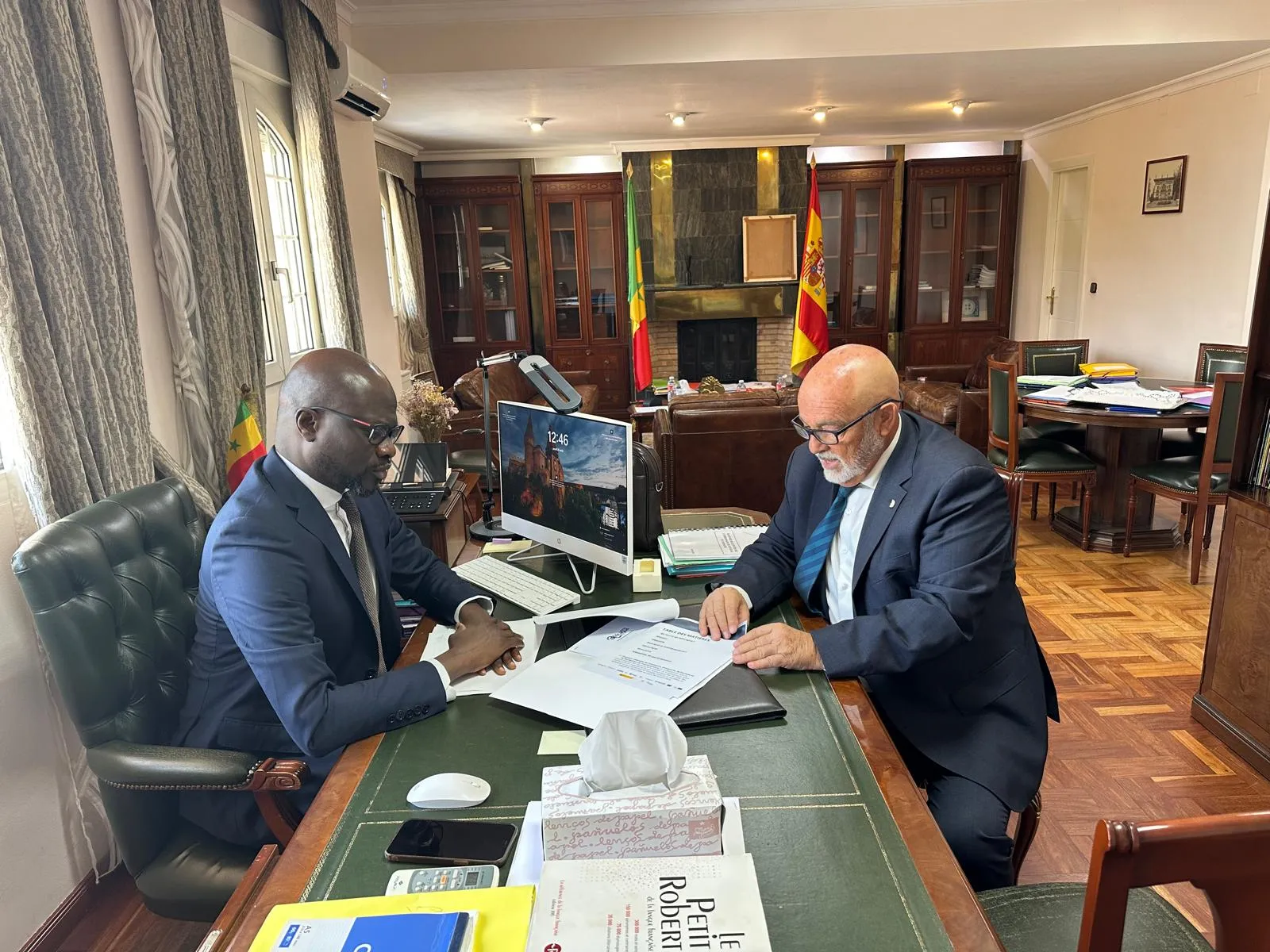 Chamber of Commerce Meets with Senegalese Ambassador in Madrid