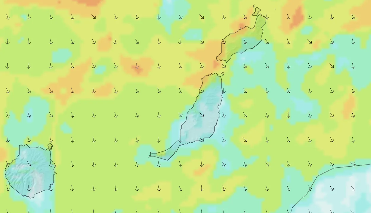 Caution: Wind Advisory This Friday Afternoon in Northern Fuerteventura