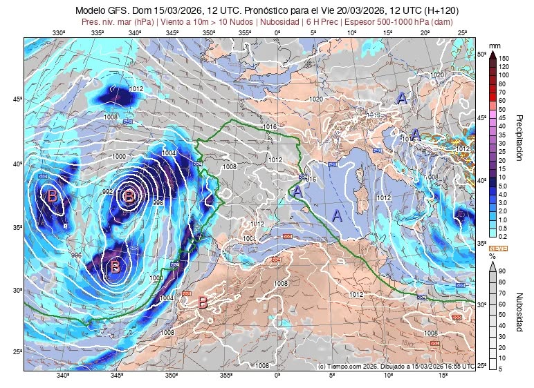 Teresa y Samuel vienen seguidas para batir el r&eacute;cord de borrascas