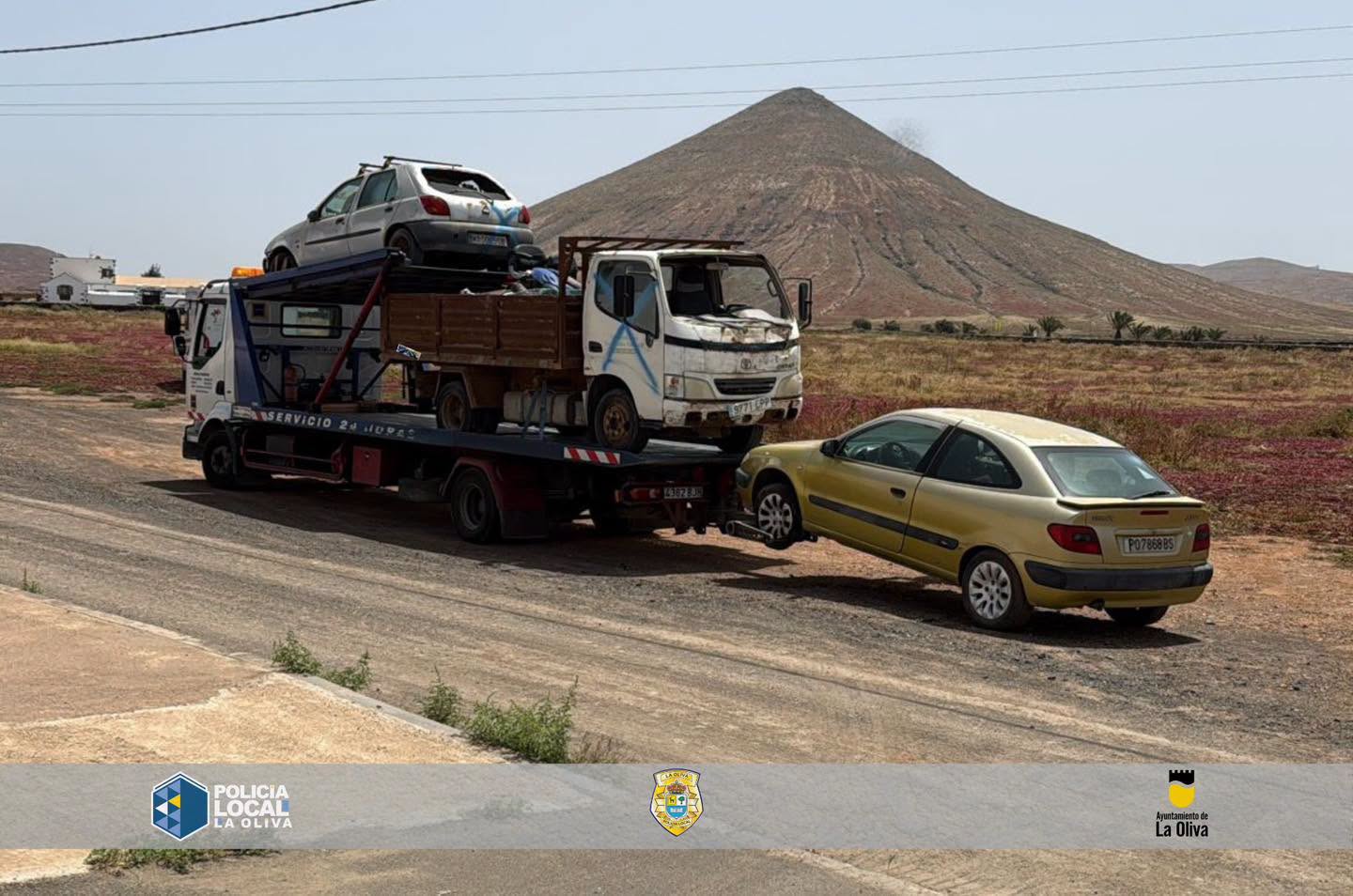 La Oliva retira los coches abandonados en el municipio
