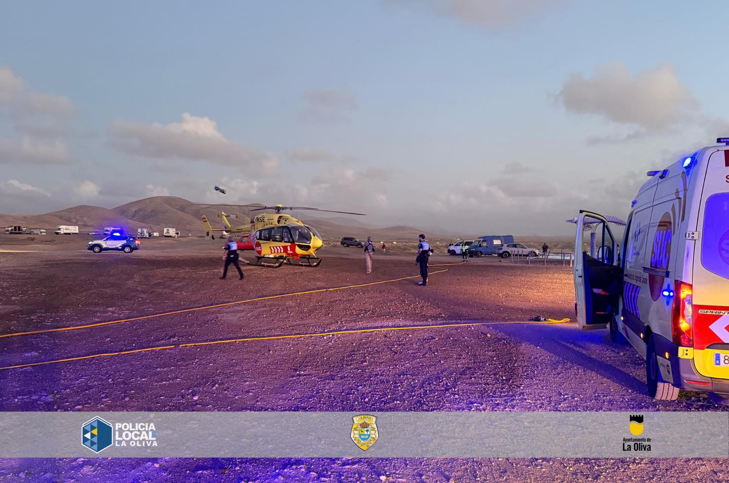Un ni&ntilde;o herido grave tras caer desde m&aacute;s de siete metros en El Cotillo