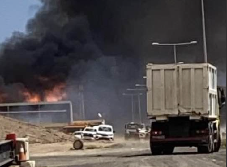 Incendio en la planta de papel de zurita