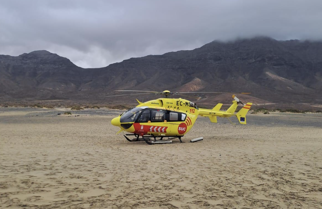 Grave por ahogamiento en Cofete