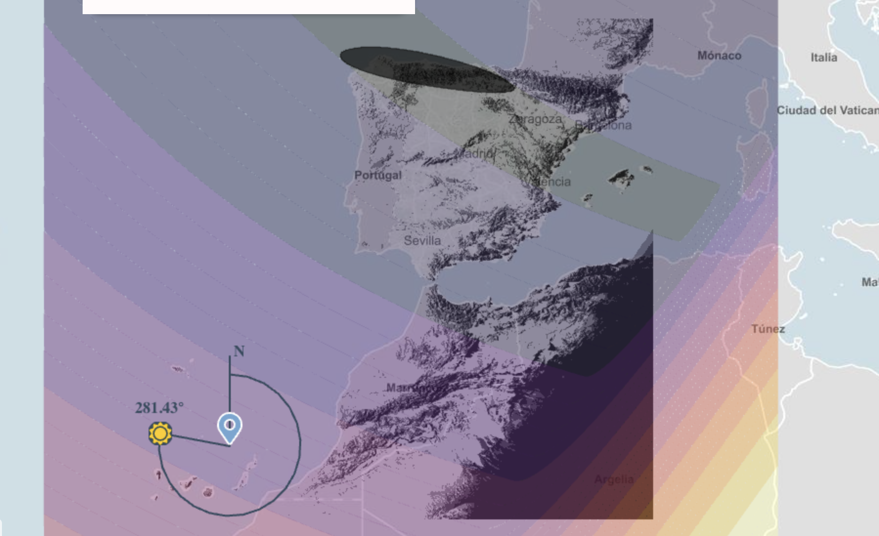 El eclipse del 12 de Agosto, cuanto m&aacute;s al norte de Fuerteventura m&aacute;s completo ser&aacute;
