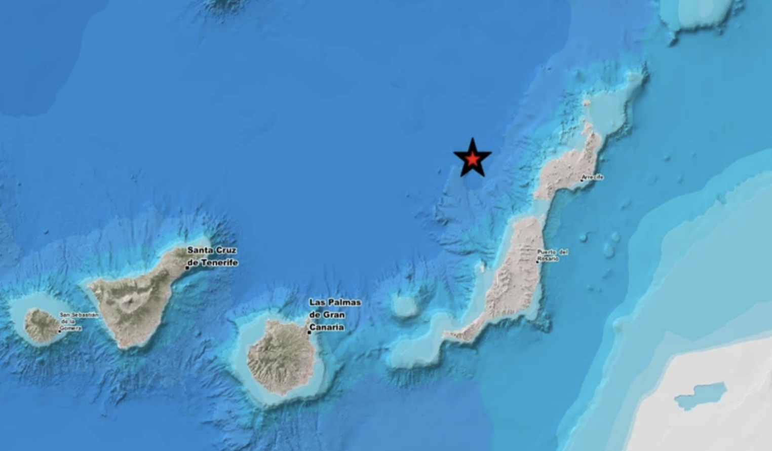 Nuevo terremoto de 2.6 al norte de El Cotillo