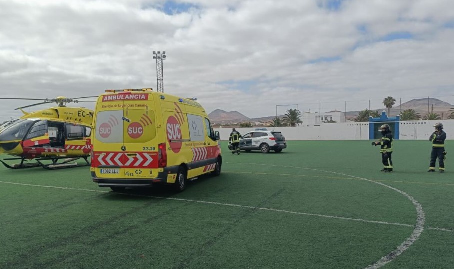 Trasladan a un beb&eacute; de 20 meses con signos de ahogamiento en Lajares