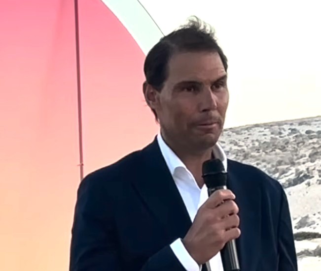 Nadal en Fuerteventura este pasado mi&eacute;rcoles para inaugurar su proyecto de hoteles ZEL