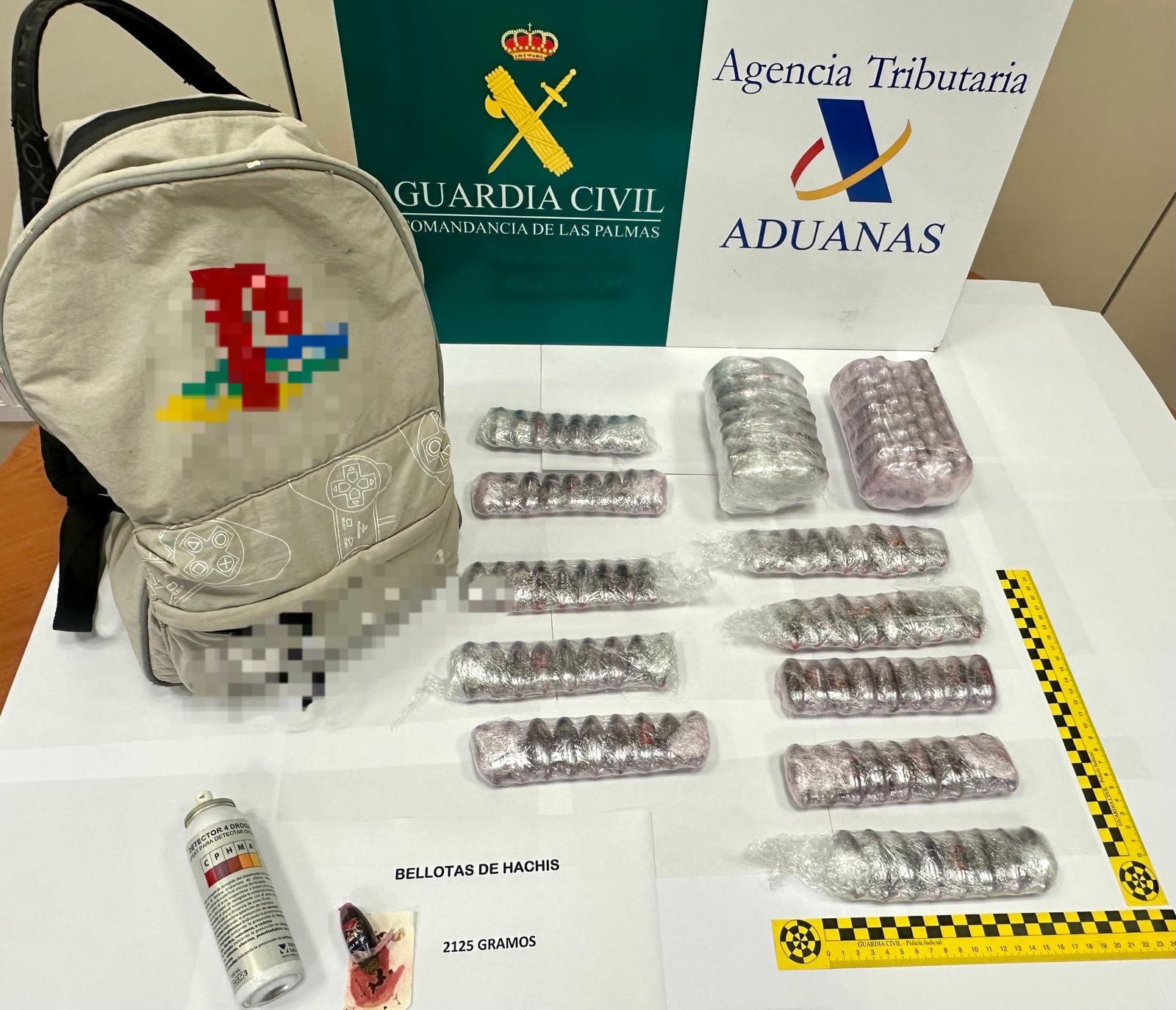Detenido un hombre en el aeropuerto de Fuerteventura con dos kilos de hach&iacute;s
