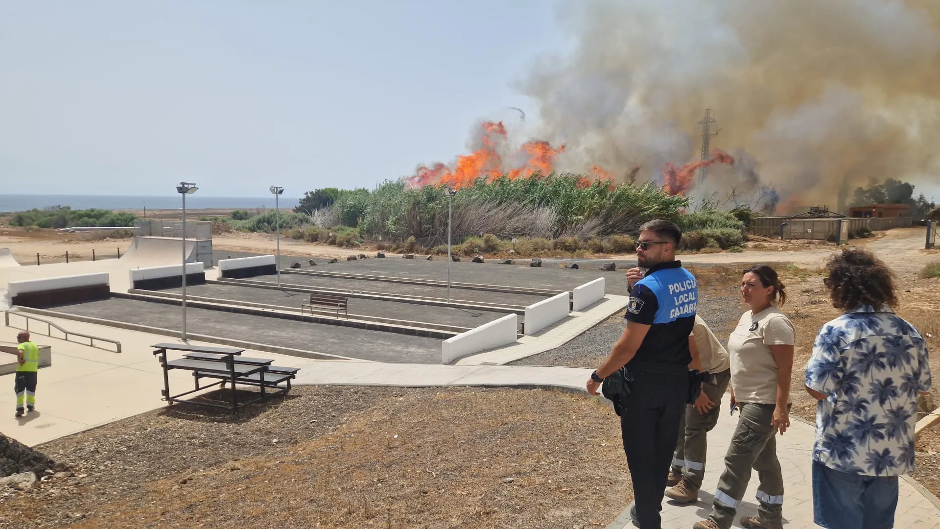 Incendio en Parque Holandés - Noticias Fuerteventura